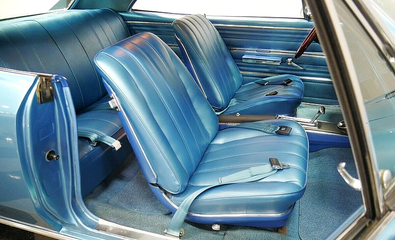 interior shot of the 66 Chevelle SS396