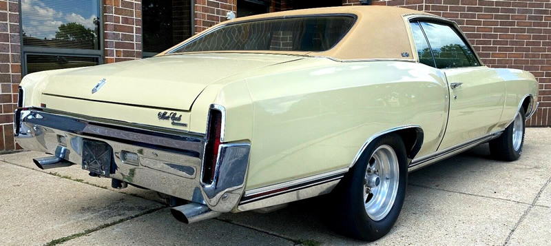 Rear view of a 1970 Chevy Monte Carlo SS