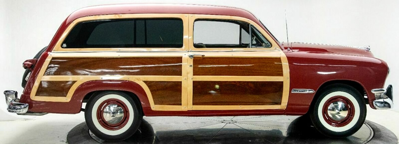 side view of a 1950 Ford Woody