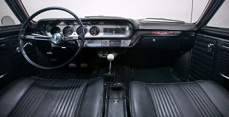 bucket seat interior of a 1964 GTO Hardtop
