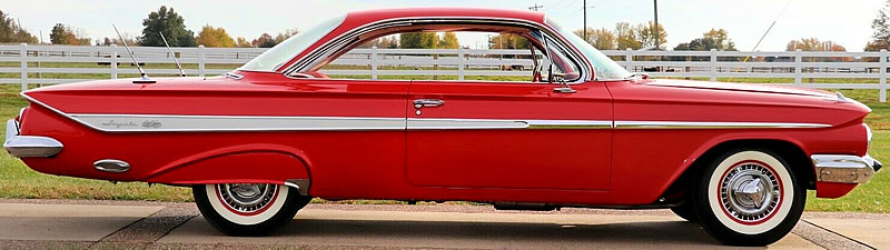 side view of a 1961 Impala