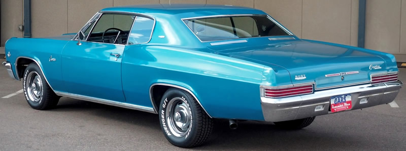 rear view of a 1966 Chevy Caprice coupe