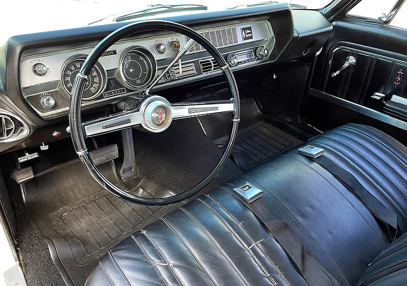 original interior of a 66 Oldsmobile Cutlass Supreme