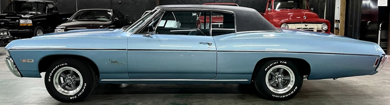 side view of a 1968 Chevy Impala Custom Coupe
