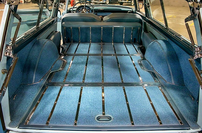 cargo space in a 1956 Ford Parklane