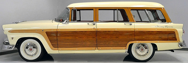 1955 Ford Country Squire woodgrain