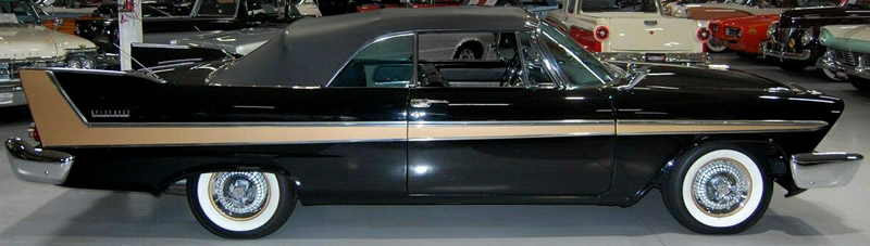 side view of a 58 Plymouth Belvedere convertible