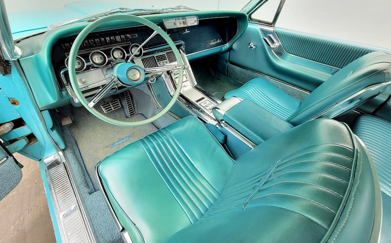 Gorgeous interior of a 64 Ford Thunderbird convertible 