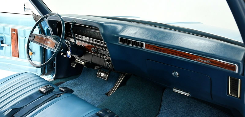 All-vinyl interior of the 1970 Caprice