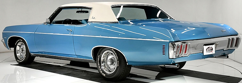 rear view of a 1970 Impala Custom Coupe