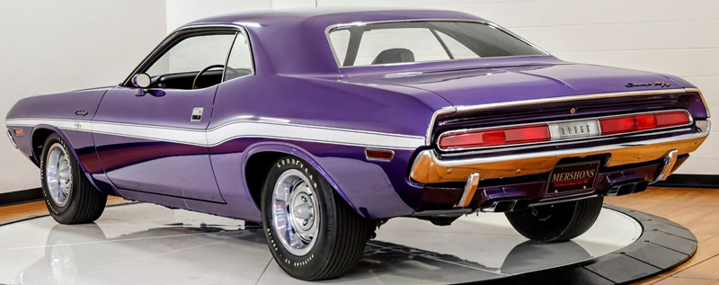 rear view of a 1970 Challenger by Dodge