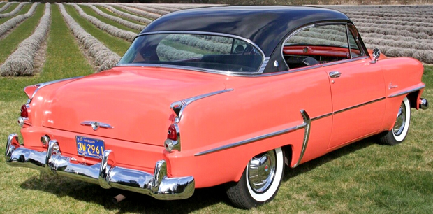 Rear view of a '54 Plymouth Belvedere