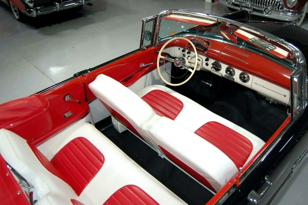 interior of a 1955 Sunliner Convertible
