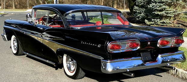 rear view of a Ford Fairlane 500 from 1958