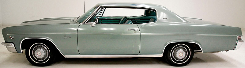 side view of a 66 Caprice showing the roof line