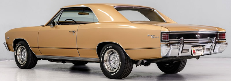 rear view of the 67 Chevelle SS396 by Chevrolet