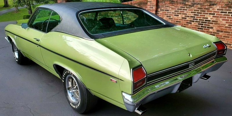 rear view of a 69 Chevy Chevelle SS396