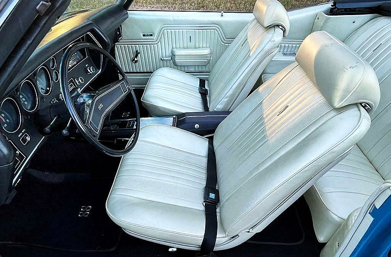 Interior of a 70 Chevy Chevelle SS
