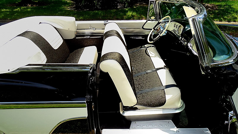 1956 Desoto Fireflite convertible interior