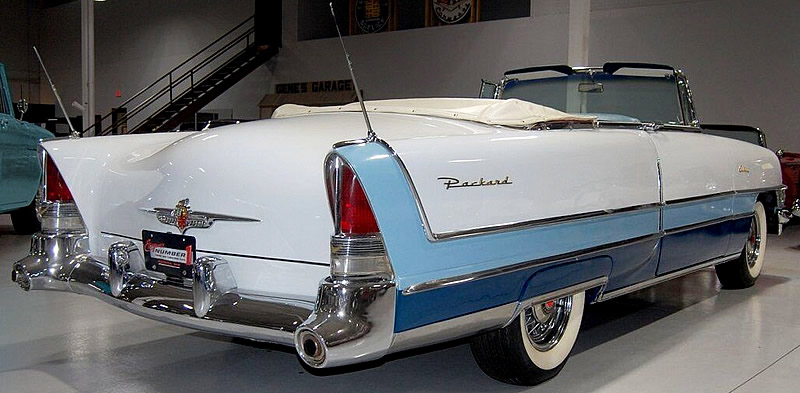 rear view of a very nice 55 Packard Caribbean