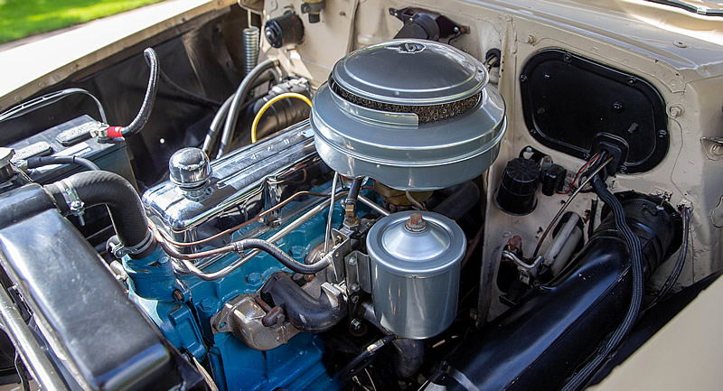235 cubic inch Blue Flame Six in a 1953 Chevrolet